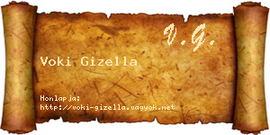 Voki Gizella névjegykártya