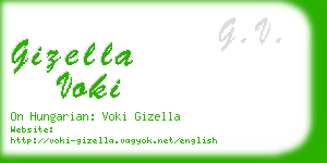 gizella voki business card